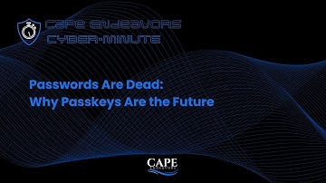Say Goodbye to Passwords: Why Passkeys Are the Future of Cybersecurity