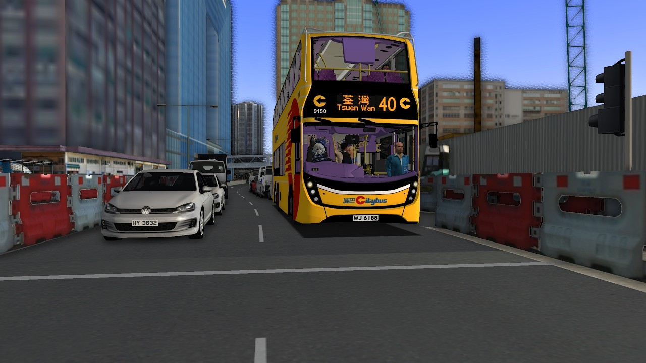 【城巴借車】 Omsi 2 九巴 40 麗港城 往 荃灣 (麗城花園) 9150 WJ 6188