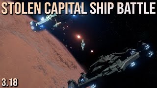 Stolen Star Citizen Capital Ship Battle