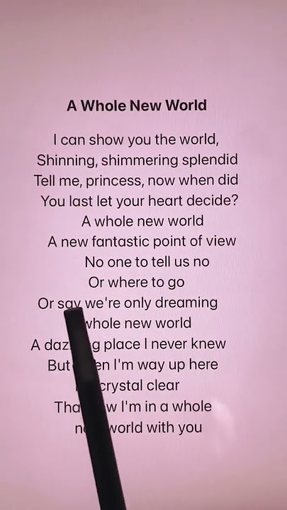 ZAYN, Zhavia Ward - A Whole New World (From 'Aladdin') (Lyrics) in Karaoke | Sujal Khadgi🖤