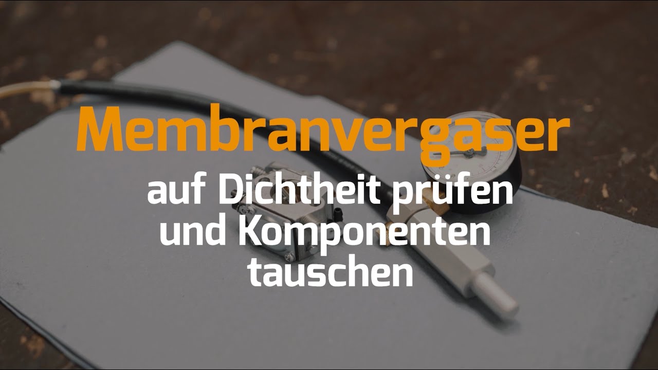 Membranvergaser auf Dichtheit prüfen und Komponenten tauschen YouTube