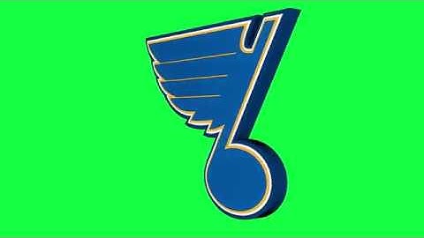 St Louis Blues Green Screen Logo Loop Chroma Animation