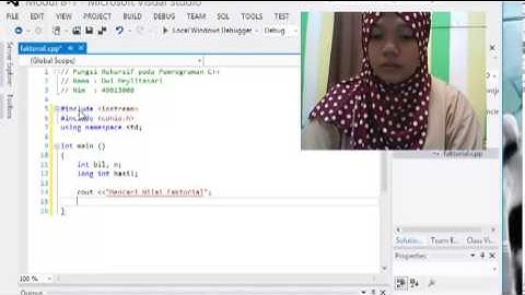 Faktorial pada pemrograman c++