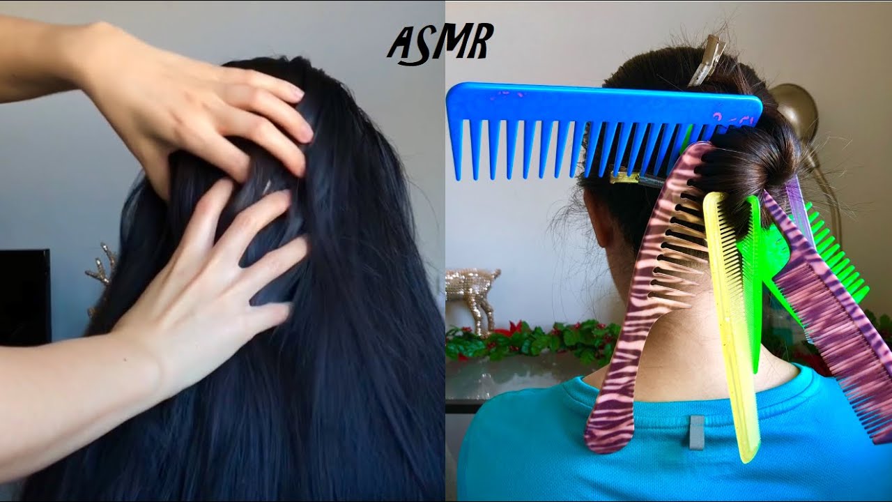 What's Cracking? ASMR Scalp Scratching!! 💆🏻 Back Scratchers, Hair Brushing + FLUFFING (No