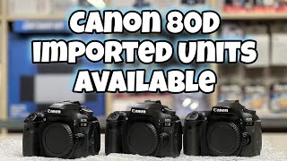 Canon 80D Camera Stock Available used dslr camera stock available || latest dslr video in Pakistan