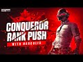 BGMI SERIOUS CONQUER RANK PUSH | CONQUER HACKER JONATHAN| RANK PUSH TO TOP 100 | BGMI LIVE#bgmi#pubg