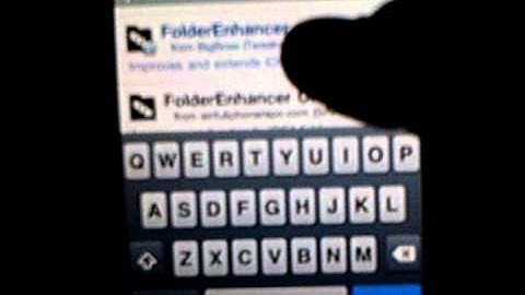 How to get and use FolderEnhancer for ipod touch or iphone