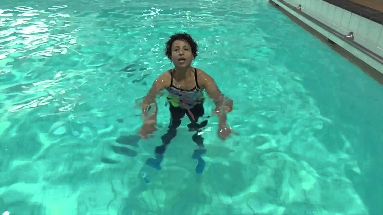 Aqua Instructor tip 28 Deep water Jumping jack YouTube