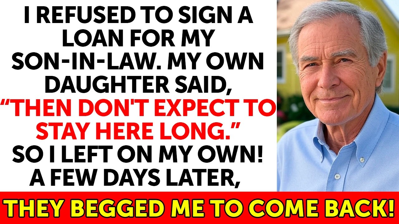 Я не подписал кредит за сына. Дочь сказала: «Тогда не рассчитывай остаться здесь». Поэтому я...