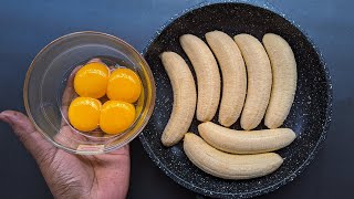 Just Add Eggs With Bananas Its So Delicious/ Simple Breakfast Recipe/ Healthy Cheap & Tasty Snacks