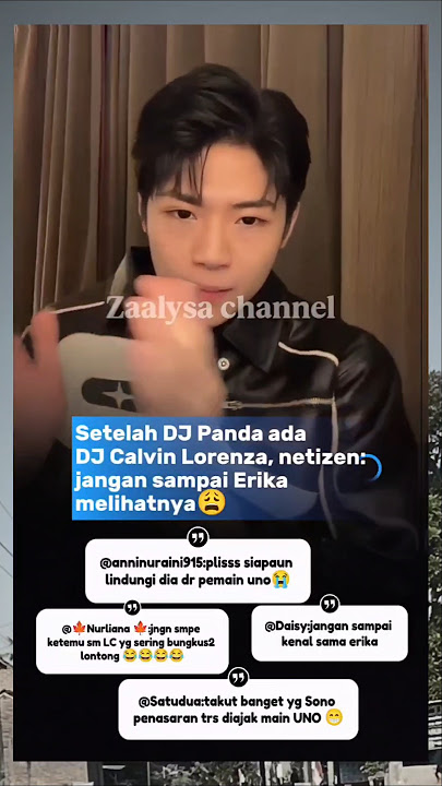 Setelah DJ Panda ada DJ Calvin Lorenza, netizen: jgn sampai Erika melihat😩 #djpanda #erikacarlina