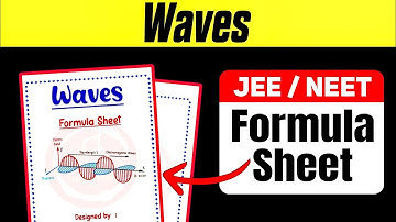 Class 11 Physics Formula Sheet of Waves | Class 11 Physics Chapter 15 Formulas | @Notes_Mitra