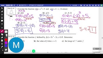 Math 10-C Unit 4 Lesson 8 - Function Notation