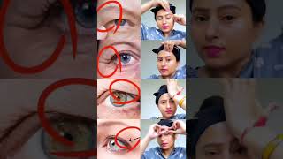 yoga🔥🤯 BEST exercise for remove darkcircle,eye bags,drooping eyelid,eyelifttry it📛 #shorts