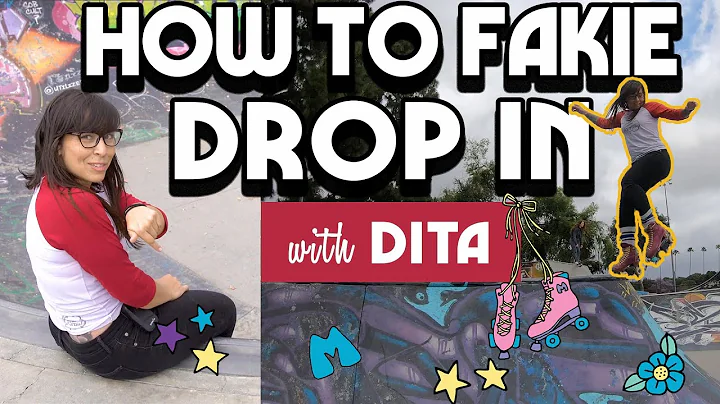 How to Drop In On Roller Skates (fakie) with Dita!