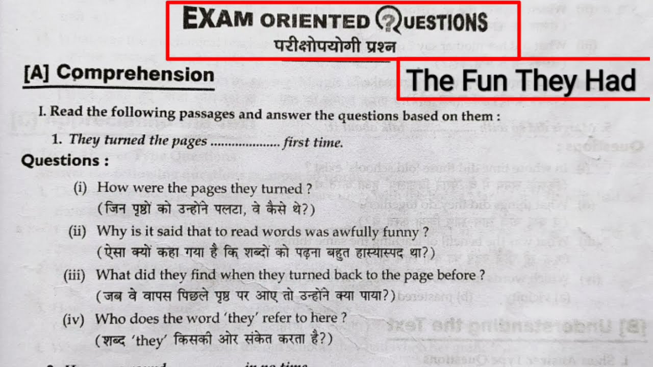 What Is The Moral Of The Story The Fun They Had Class 9