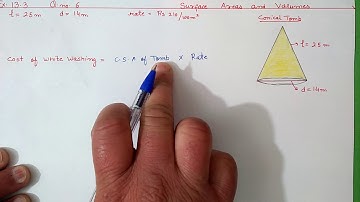 Ch 13 Ex 13.3 Q 6 Surface Areas and Volumes | Ncert Maths Class 9 | Cbse