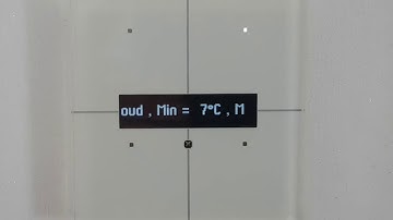 Velbus Oled panel scrolling a weather feed