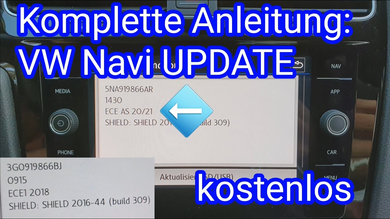 Anleitung Vw Navi Update 21 Kostenlos In Deutsch Discover Media Fur Composition Media Youtube