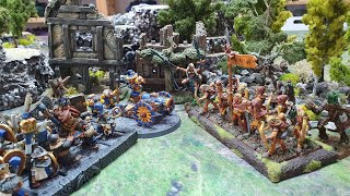 Dwarves vs Wood Elves, Warhammer Old World battle report
