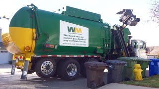 Waste Management - Amrep Garbage Truck on Old Consolidated Carts