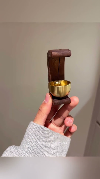 Charming Japanese-Inspired Wooden Wind Chimes with Brass Bell - Easy Install, No Battery Needed,