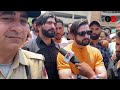 Actor ayaan khan at press enclave srinagar with fire emergency aspirantsreport by javid khan