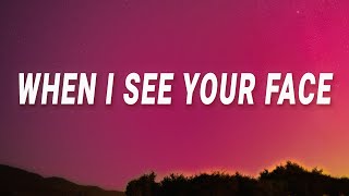 Bruno Mars  When I see your face (Just The Way You Are) (Lyrics)