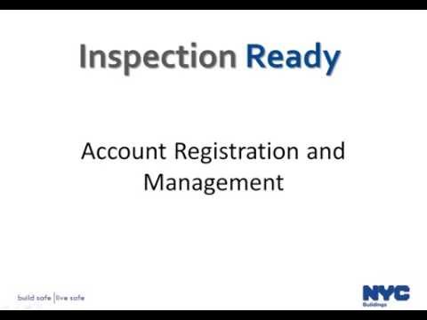 1   How to Register and Log In to Inspection Ready -  All Disciplines