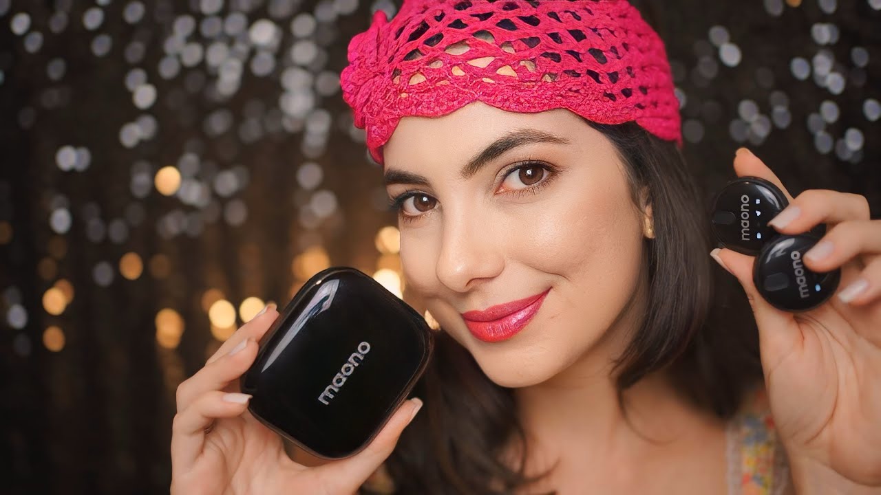 ASMR TESTANDO MIC NOVO - MAONO | Sweet Carol