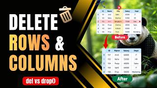 Python Pandas - delete ROWS and COLUMNS of dataframe 