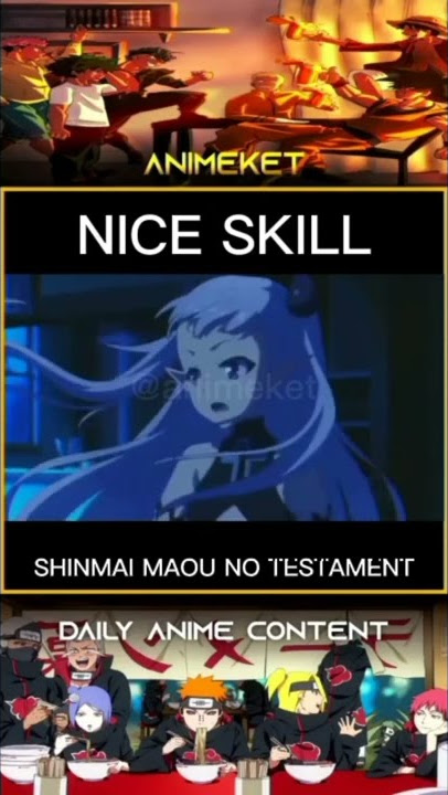 Nice Skill Boy Anime Scene  [ Shinmai Maou No Testament ]