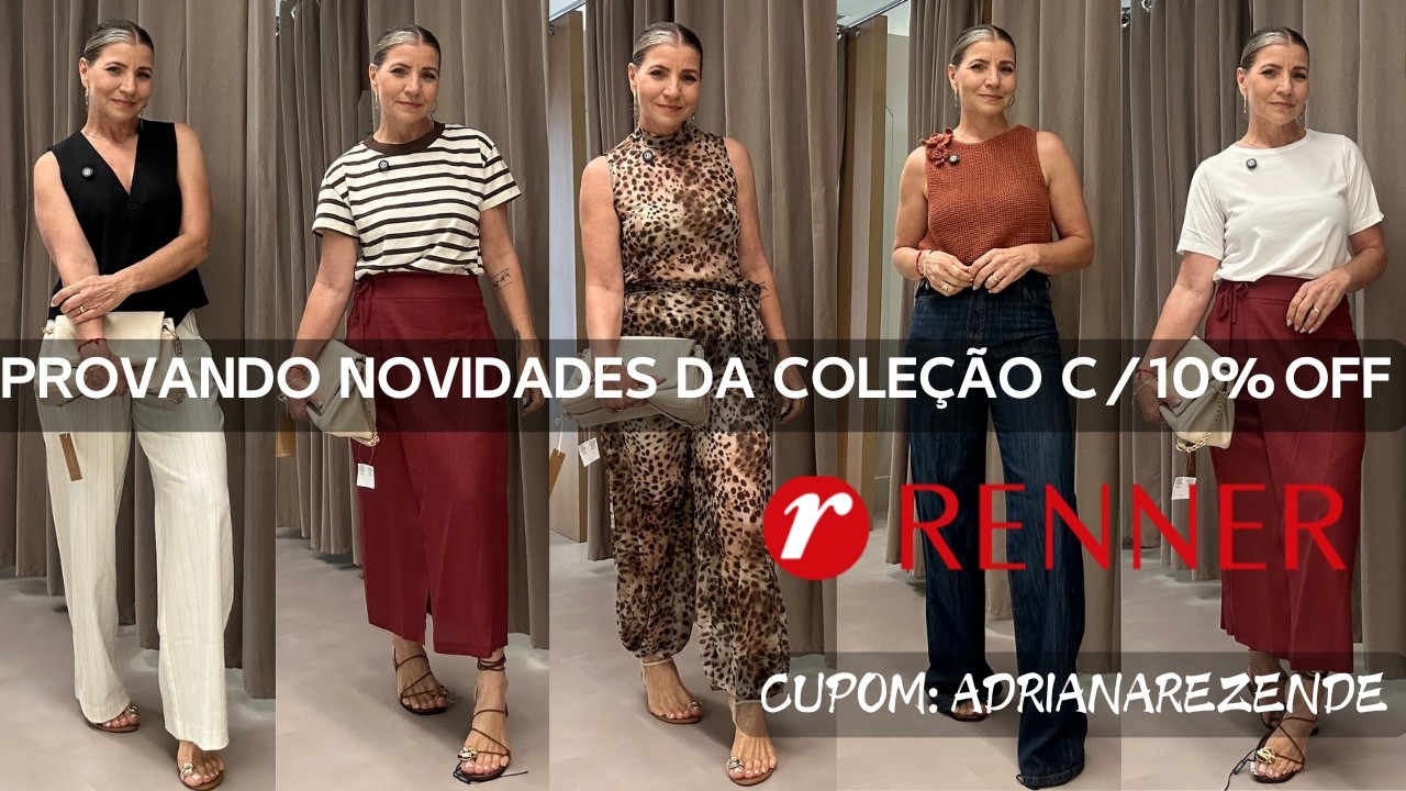 PROVADOR RENNER: NOVIDADES DA COLEÇÃO LOOKS ELEGANTES E VERSÁTIL C/10%OFF  #provador #verão #cupom