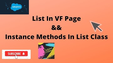 List In VF Page || Instance Methods Of List Class