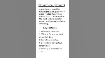 Structure (Struct) #csharp #structure #struct #shortsfeed #shorts #ytshorts #yt #ytshort #interview