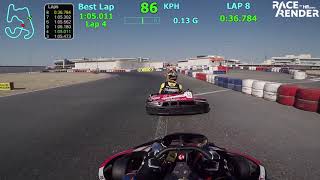 210125 Dubai Rotax Rental Training 1:05.011 with Anjum Shaikh