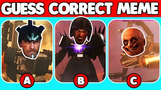 💩🚽Guess CORRECT HEAD - Which HEAD is correct | skibidi toilet 74 (part 1)