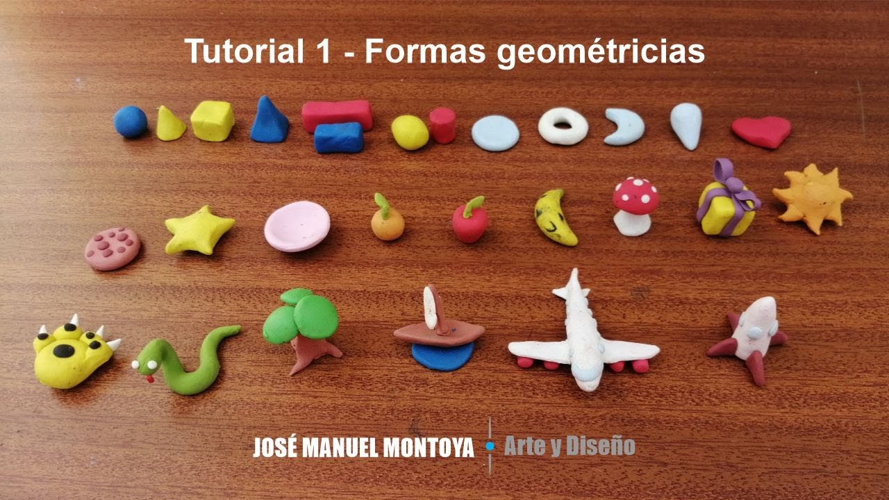 TUTORIAL 1 DE ESCULTURA PARA NIÑOS - Formas geométricas. - YouTube
