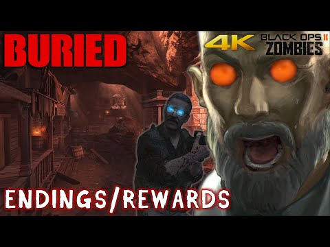 BURIED Easter Eggs: Richtofen and Maxis Endings + Rewards (4K)