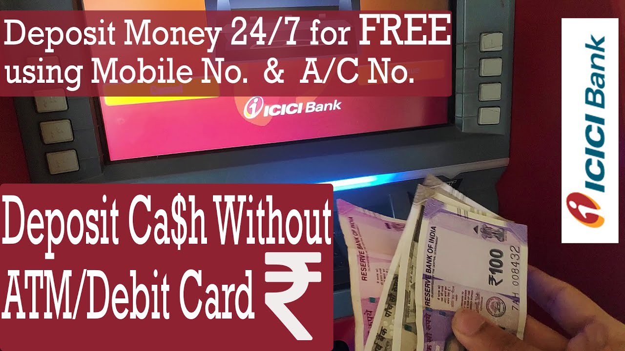 How to Deposit $Cash$ without iMobile/ATM/Debit/Credit Card l ICICI