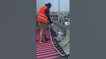 How to apply a torch on bitumen membrane #constuction #waterproof #waterproofing #ghana