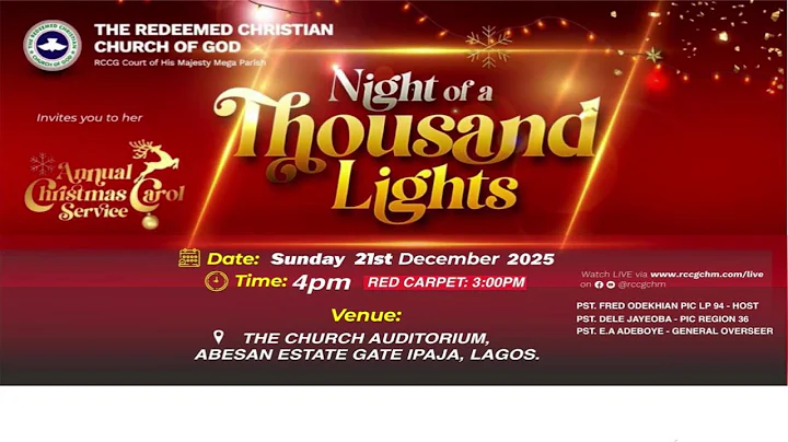 SUNDAY WORSHIP SERVICE (1STSERVICE) 14TH DECEMBER 2025