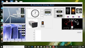 Bi directional energy meter project GUI in matlab