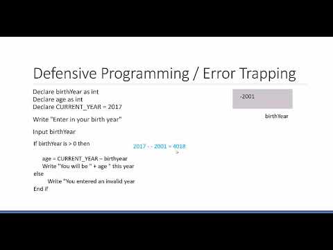 Defensive Programming - YouTube
