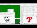 Statis-Pro Baseball, The Rain Came, Rockies vs Phillies Esp. 115