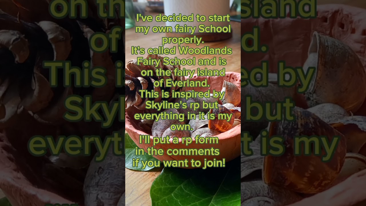 Fairy School Announcement 