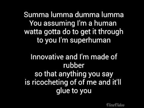 Eminem-Rap God Supersonic Speed Rap Lyrics