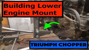 Homemade Triumph Chopper - Frame build - Lower Engine mounts