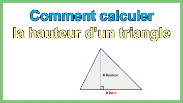 Comment définir la hauteur d'un triangle ?