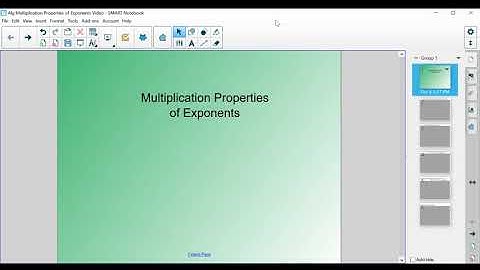 Multiplication Properties of Exponents